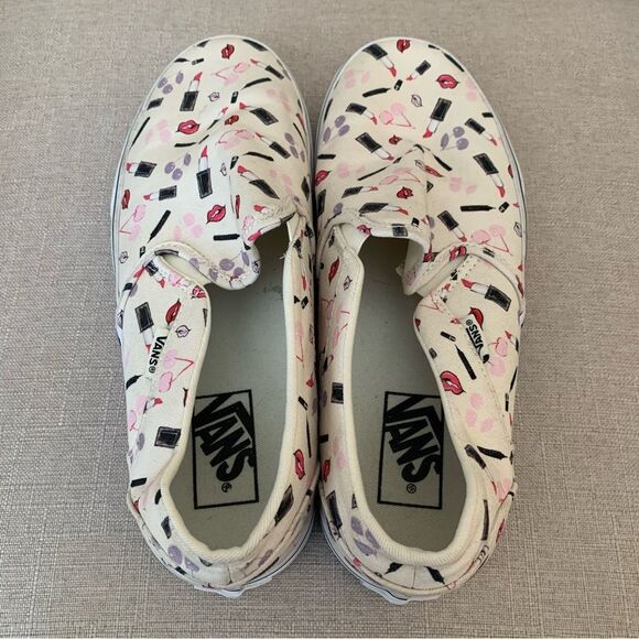 VANS ASHER MAKEUP SLIP-ON SHOES SIZE 9.5 Women’s - Picture 1 of 9